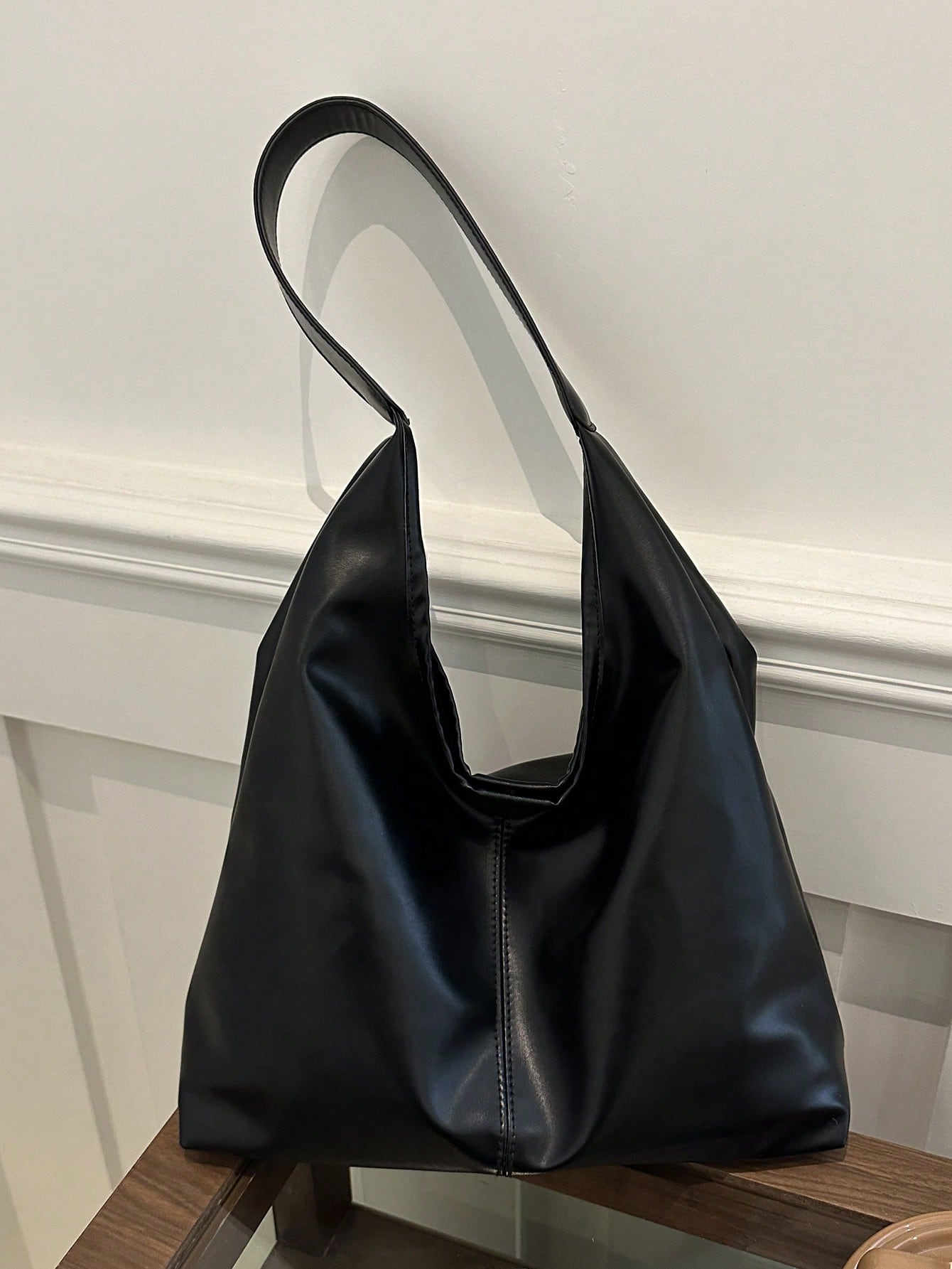2026 New Fashion Solid Color Commuter Tote Bag, Minimalist Niche Design Underarm Bag, Stylish Large Capacity Shoulder Bag, Office
