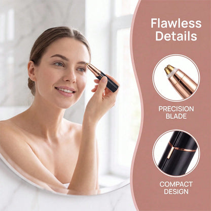 2026 New Women Electric Facial Hair Remover, Gentle Painless Mini Shaver With LED Light, Portable Travel Hair Trimmer, Convenient Daily Grooming Tool, Practical Holiday Gift Choice