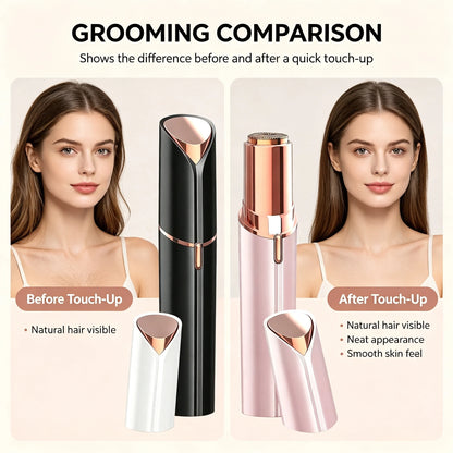 2026 New Women Electric Facial Hair Remover, Gentle Painless Mini Shaver With LED Light, Portable Travel Hair Trimmer, Convenient Daily Grooming Tool, Practical Holiday Gift Choice