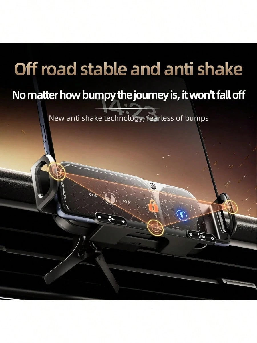 2026 Upgraded Wireless Charging Rotating Car Mount- 15W Fast Wireless Mount Charger With Auto Clamping| 360° Rotation| Anti-Shake Technology For Hands-Free Phone Navigation