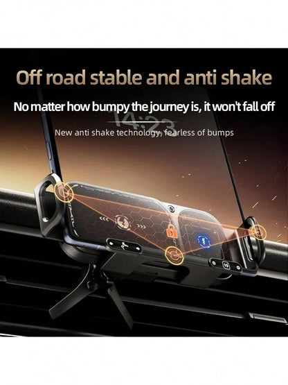 2026 Upgraded Wireless Charging Rotating Car Mount- 15W Fast Wireless Mount Charger With Auto Clamping| 360° Rotation| Anti-Shake Technology For Hands-Free Phone Navigation