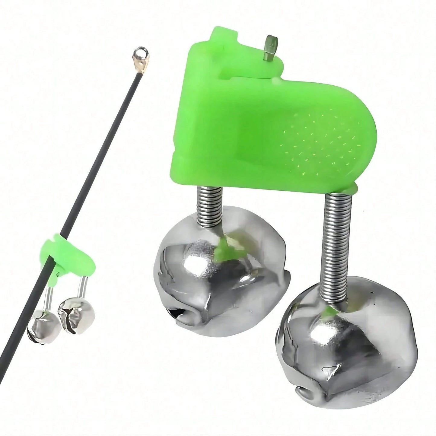 20pcs Dual Bell Fishing Alarm- Use Rod Tip Clip And Bait Alarm To Ensure Your Catch