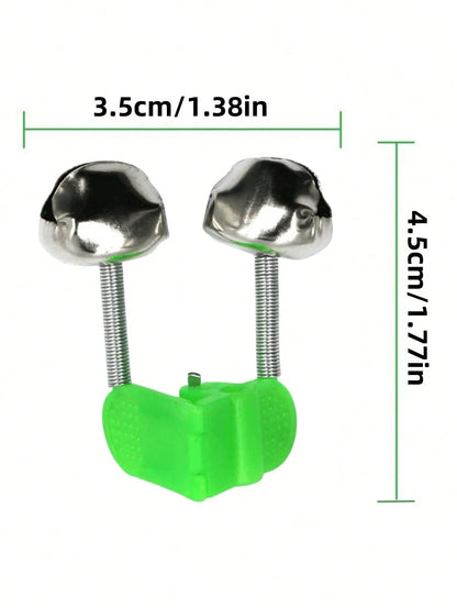 20pcs Dual Bell Fishing Alarm- Use Rod Tip Clip And Bait Alarm To Ensure Your Catch
