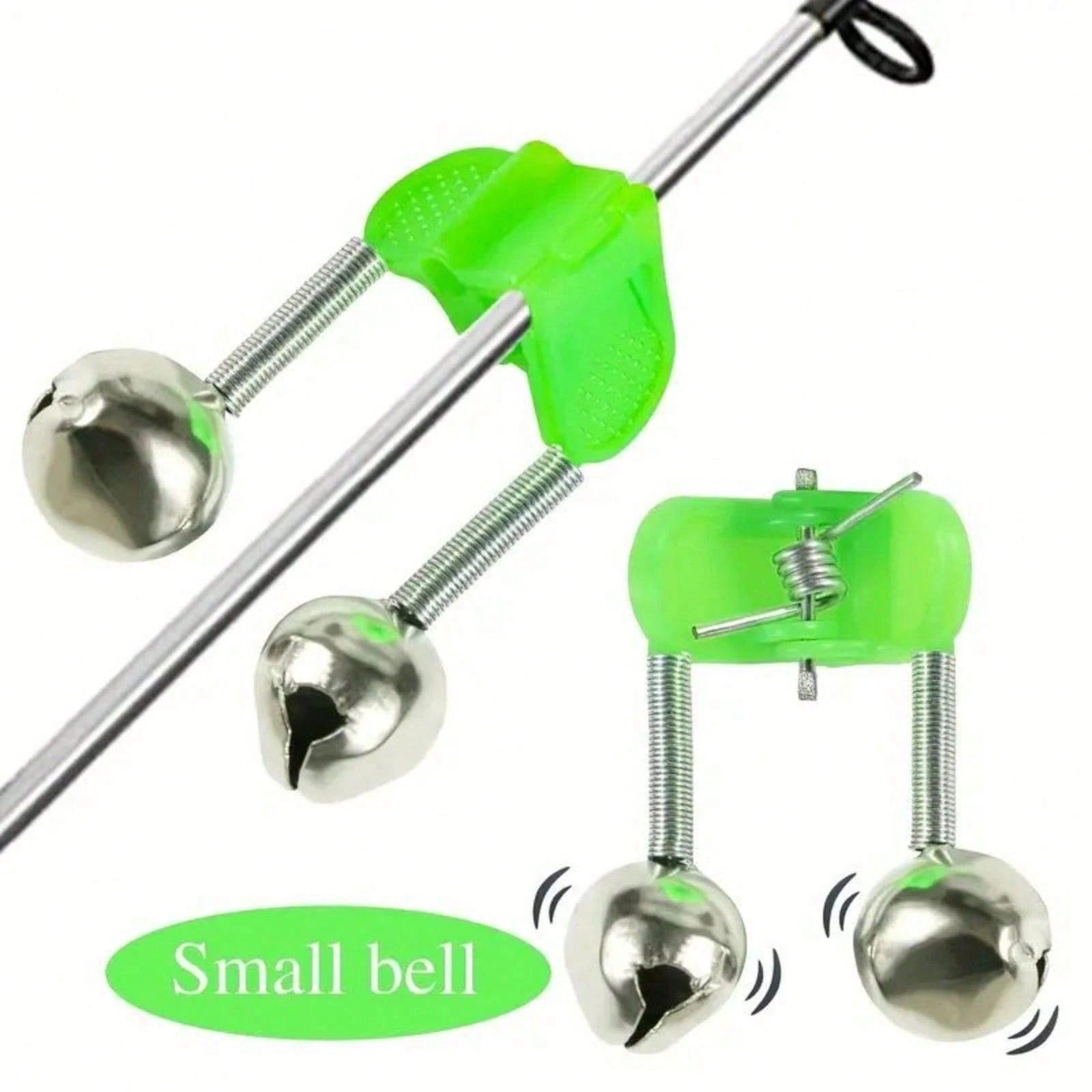 20pcs Dual Bell Fishing Alarm- Use Rod Tip Clip And Bait Alarm To Ensure Your Catch