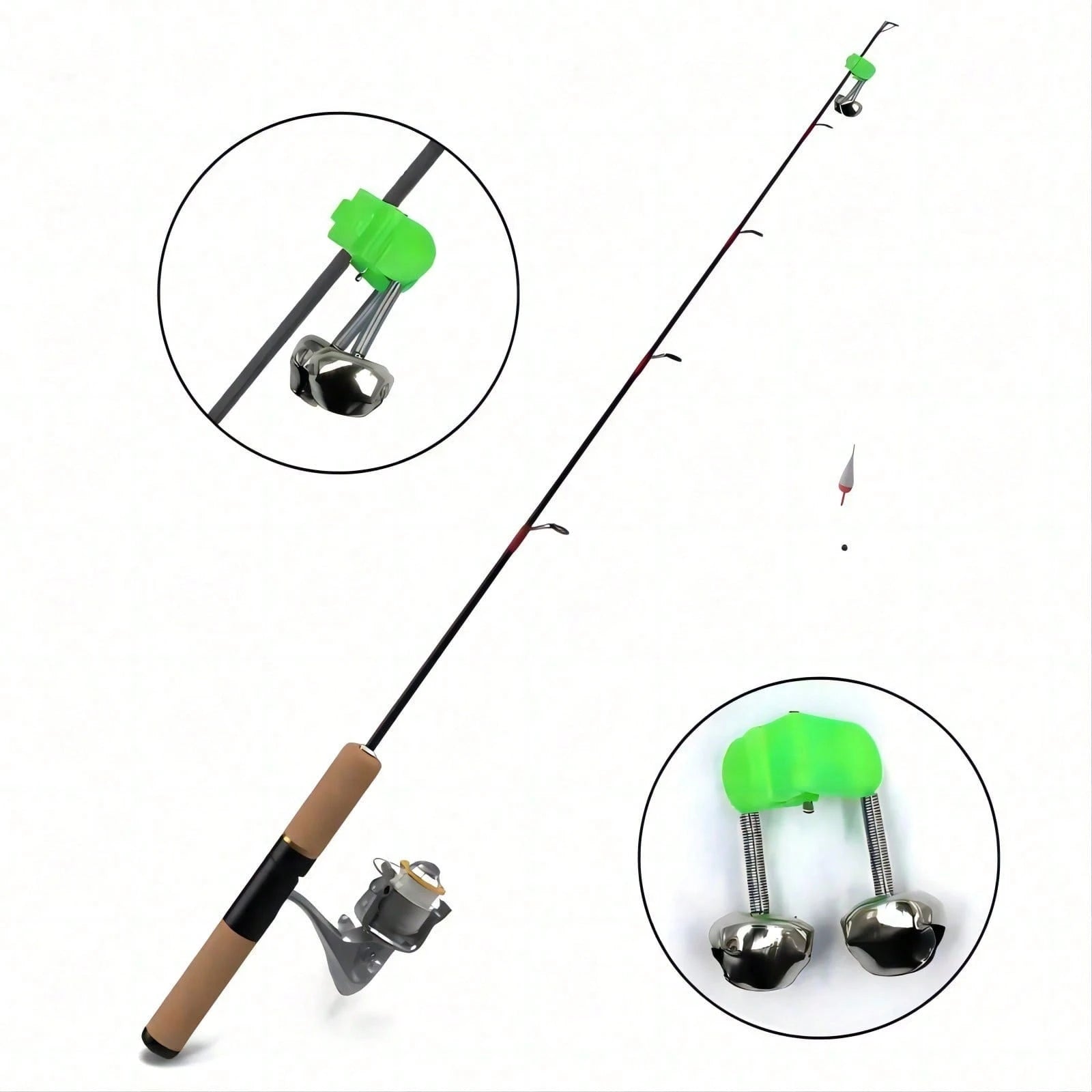 20pcs Dual Bell Fishing Alarm- Use Rod Tip Clip And Bait Alarm To Ensure Your Catch