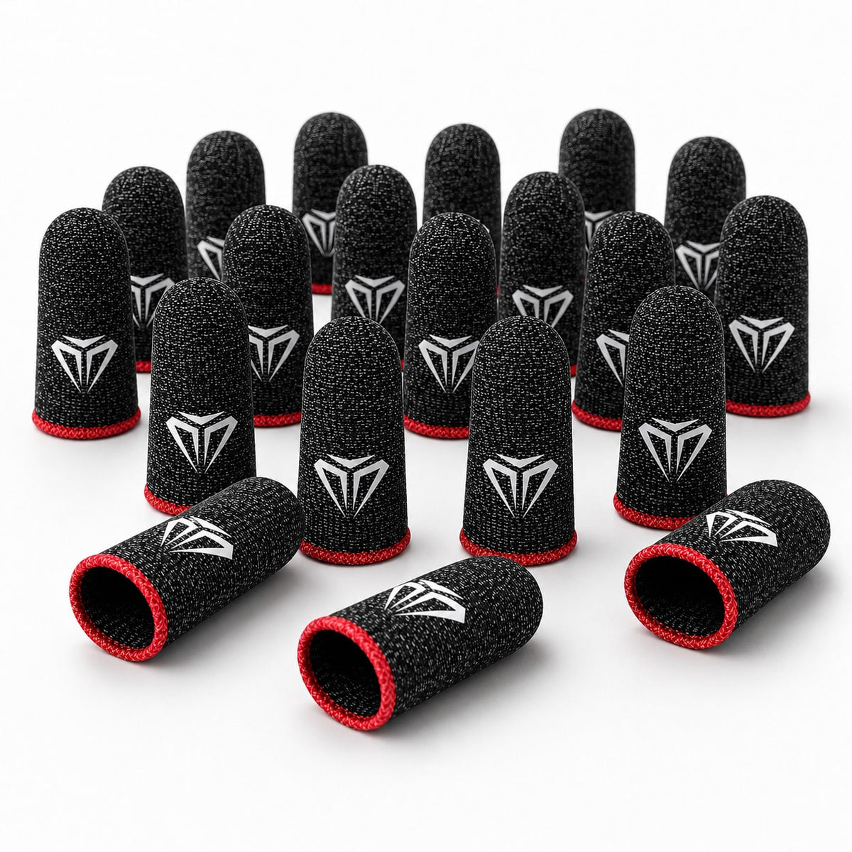 20PCS Gaming Finger Sleeves, Ultra- 0.3mm Silver Fiber Thumb Sleeves, Anti- Sweat Smooth Touchscreen Gloves Game Controller, Mobile Phone Tablet, Fingers Protectors