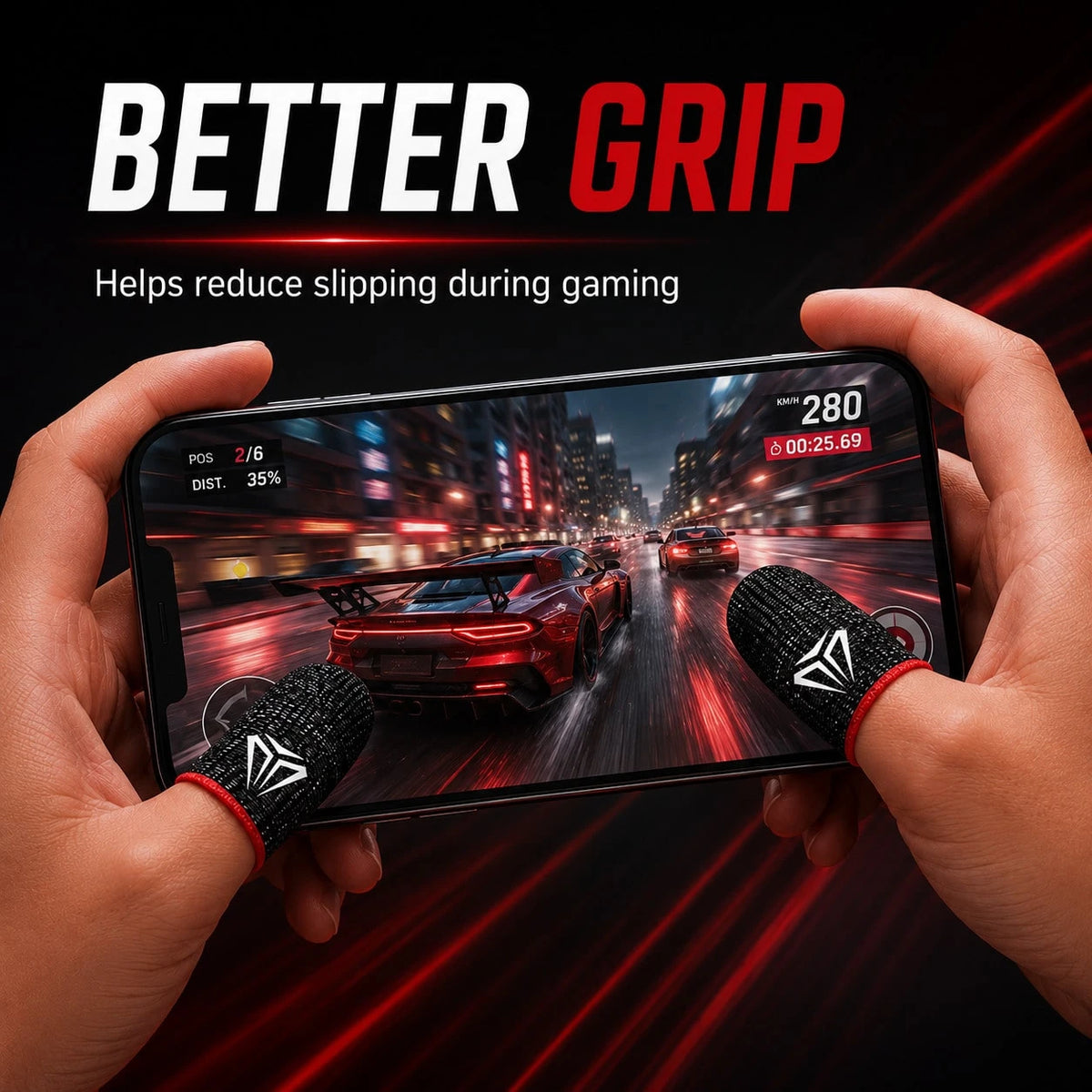 20PCS Gaming Finger Sleeves, Ultra- 0.3mm Silver Fiber Thumb Sleeves, Anti- Sweat Smooth Touchscreen Gloves Game Controller, Mobile Phone Tablet, Fingers Protectors