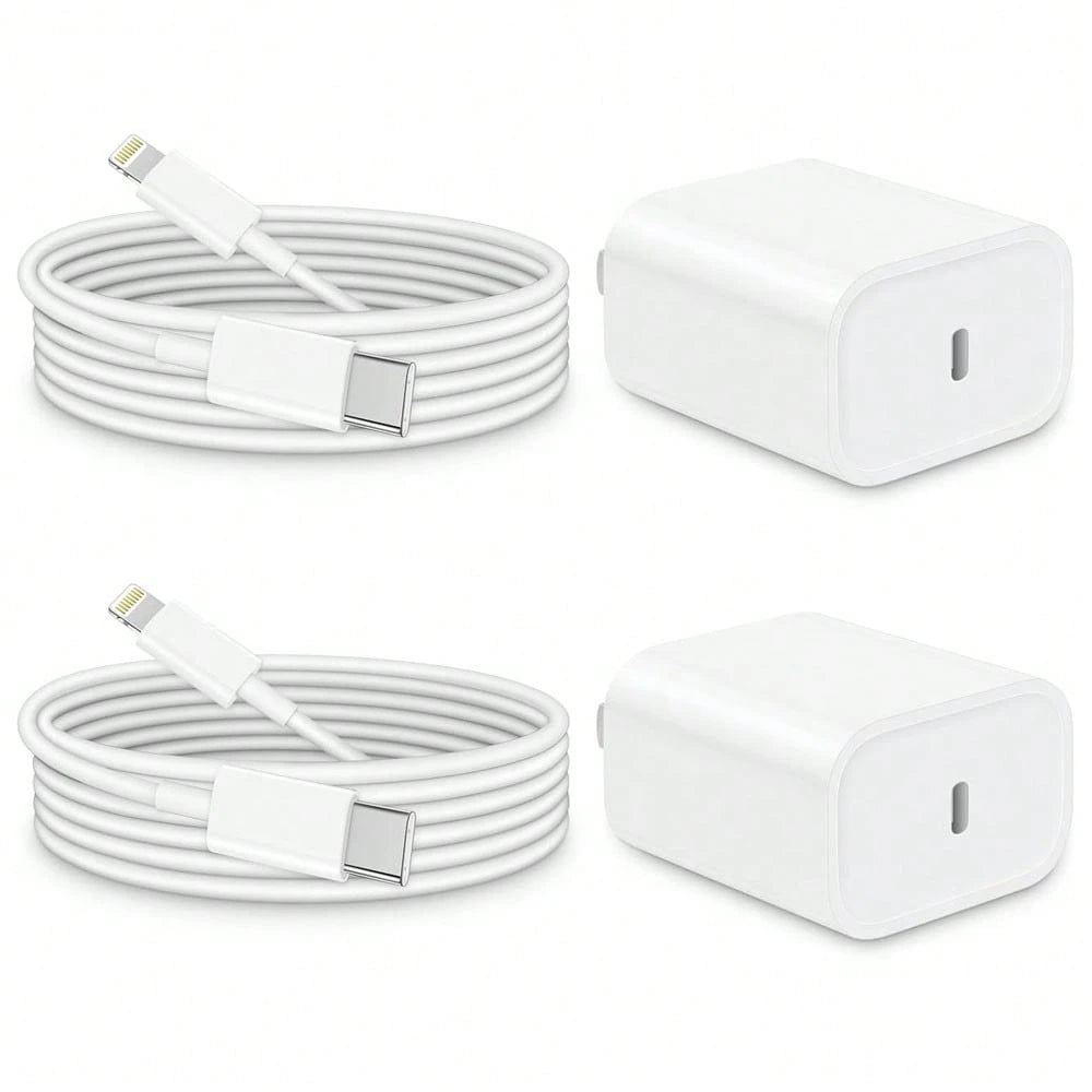 20W Fast Charging Adapter Kit, 3.3Ft/100cm Type C To Lightning Fast Charging Data Cable, Charger Set Compatible With IPhone 14/13/12/11 Pro Max Plus/8/7/IPod