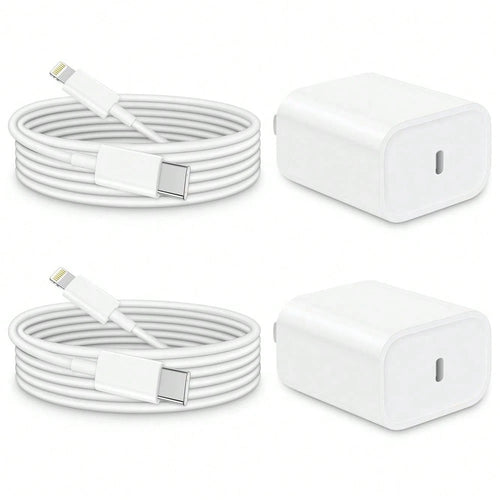 20W Fast Charging Adapter Kit, 3.3Ft/100cm Type C To Lightning Fast Charging Data Cable, Charger Set Compatible With IPhone 14/13/12/11 Pro Max Plus/8/7/IPod