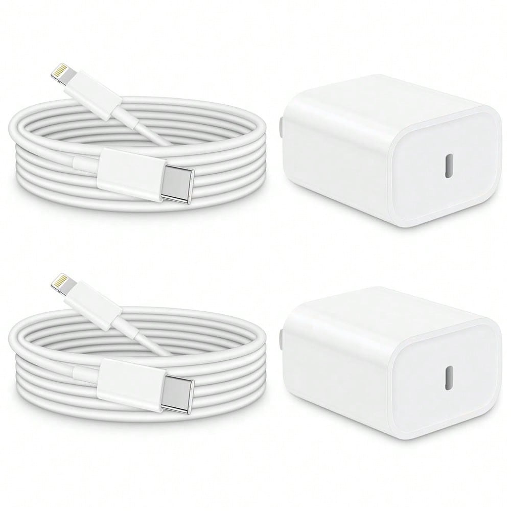 20W Fast Charging Adapter Kit, 3.3Ft/100cm Type C To Lightning Fast Charging Data Cable, Charger Set Compatible With IPhone 14/13/12/11 Pro Max Plus/8/7/IPod