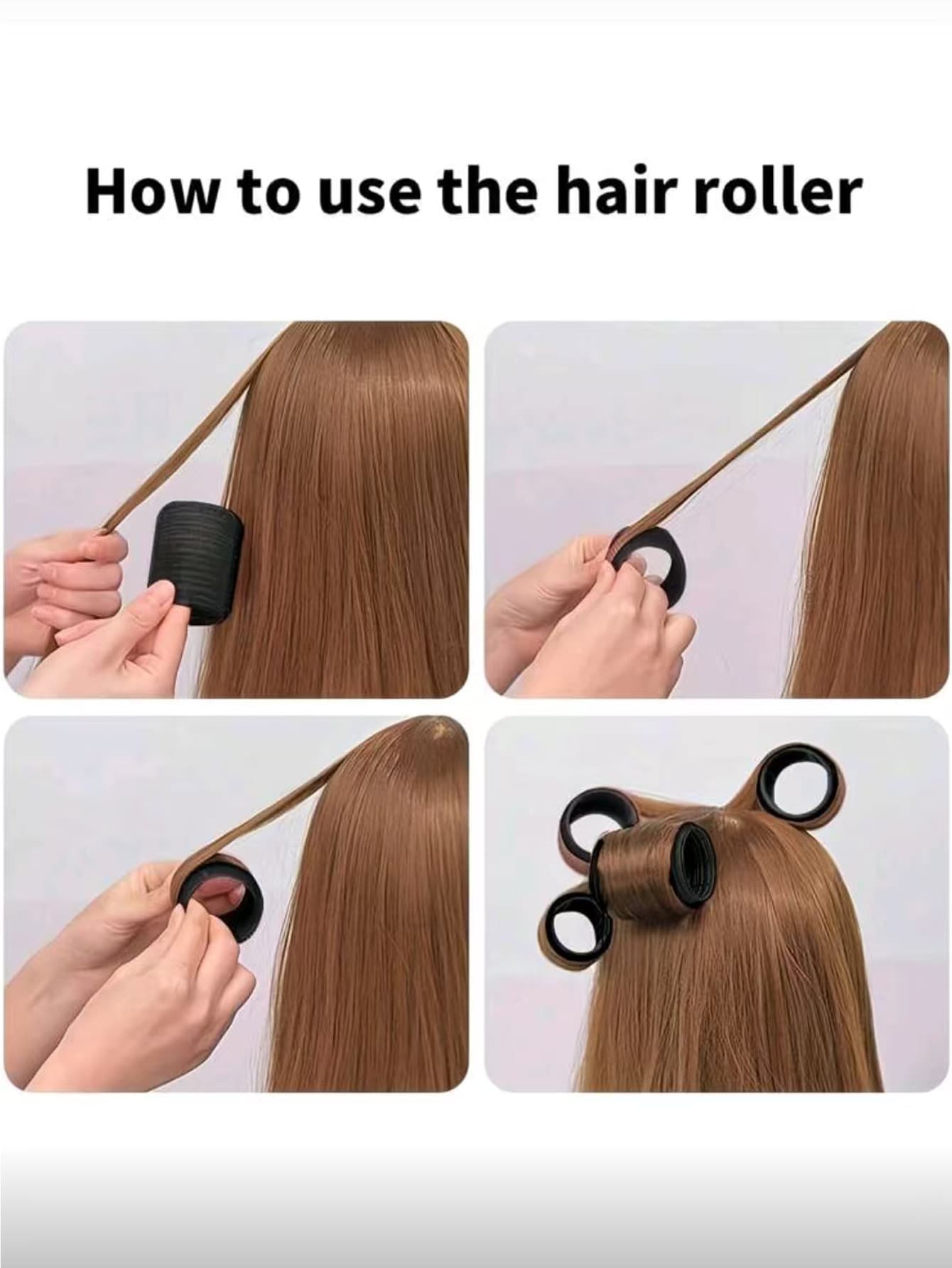 24pcs/Set Women's Hair Curlers, Including Self-Adhesive Hair Rollers And Clips, Suitable For Women/Girls, Reusable, Durable, Daily Essential, Time-Saving And Convenient, Hair Styling Tool