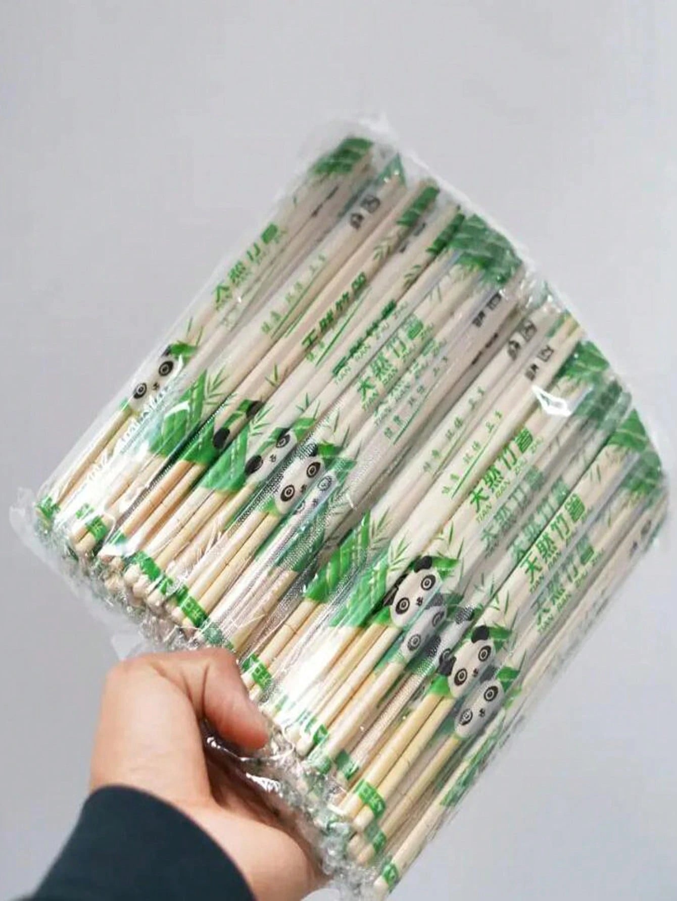 25pcs/50pcs/100pcs/150pcs Disposable Packed Bamboo Round Chopsticks For Takeout