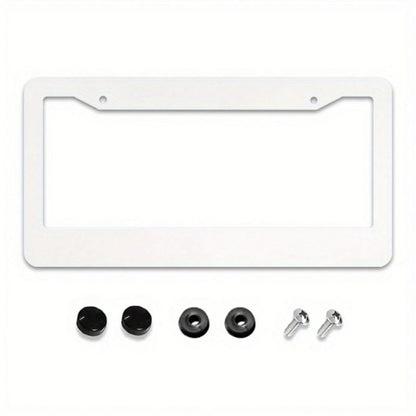 2D Flat Blue And Purple Butterfly Number Plate Frame, With Black Border| 12.2X 6.3inch Rust-Proof And Waterproof Aluminum License Plate Cover, Suitable For Standard American License Plates, Compati