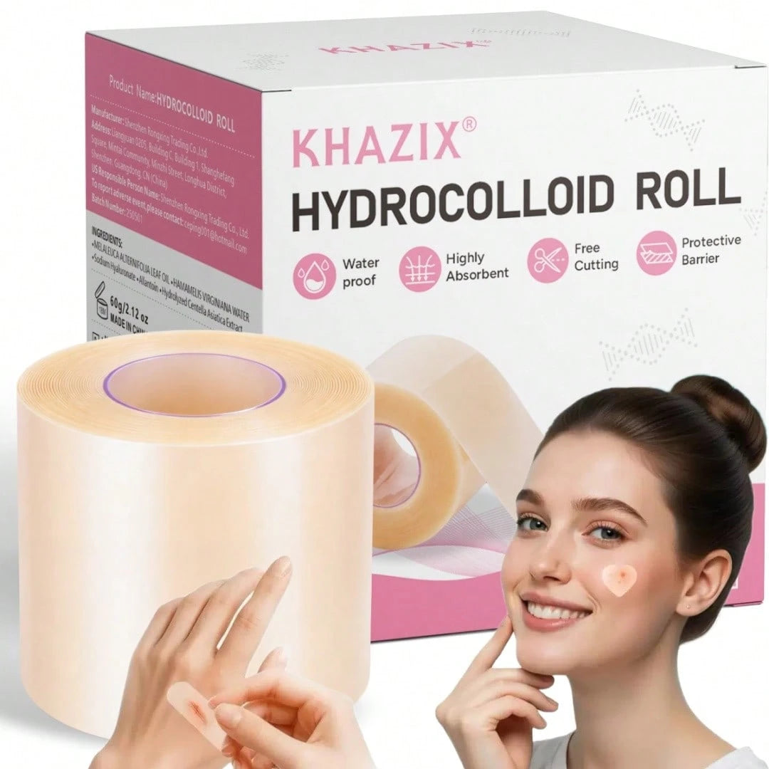 2In*5ft Body Gel Scar Patch, Transparent Invisible Design To Cover Blemishes, Portable And Easy To Use, Hydrocolloid Scar Patch, Hydrocolloid Dressing Roll, Cuttable, Wound Dust-Proof, Waterproof, Car