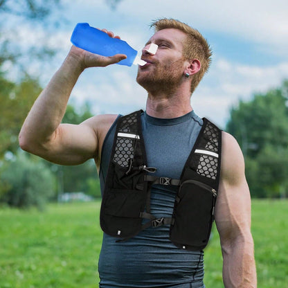 2L Water Bladder Running Vest For Women And Men, Camel Water Bladder Backpack, Adjustable Breathable Running Water Bladder Vest, With Functional Pockets (Phone Holder) Backpack, Breathable Running Bac