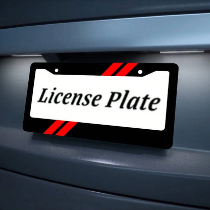 2PC Aluminum US Standard Size License Plate Frame, Stylish Design Holiday Celebrations, Fits 12x6inch, Car Enthusiasts, Durable And, Personalization, Great Any Occasion!