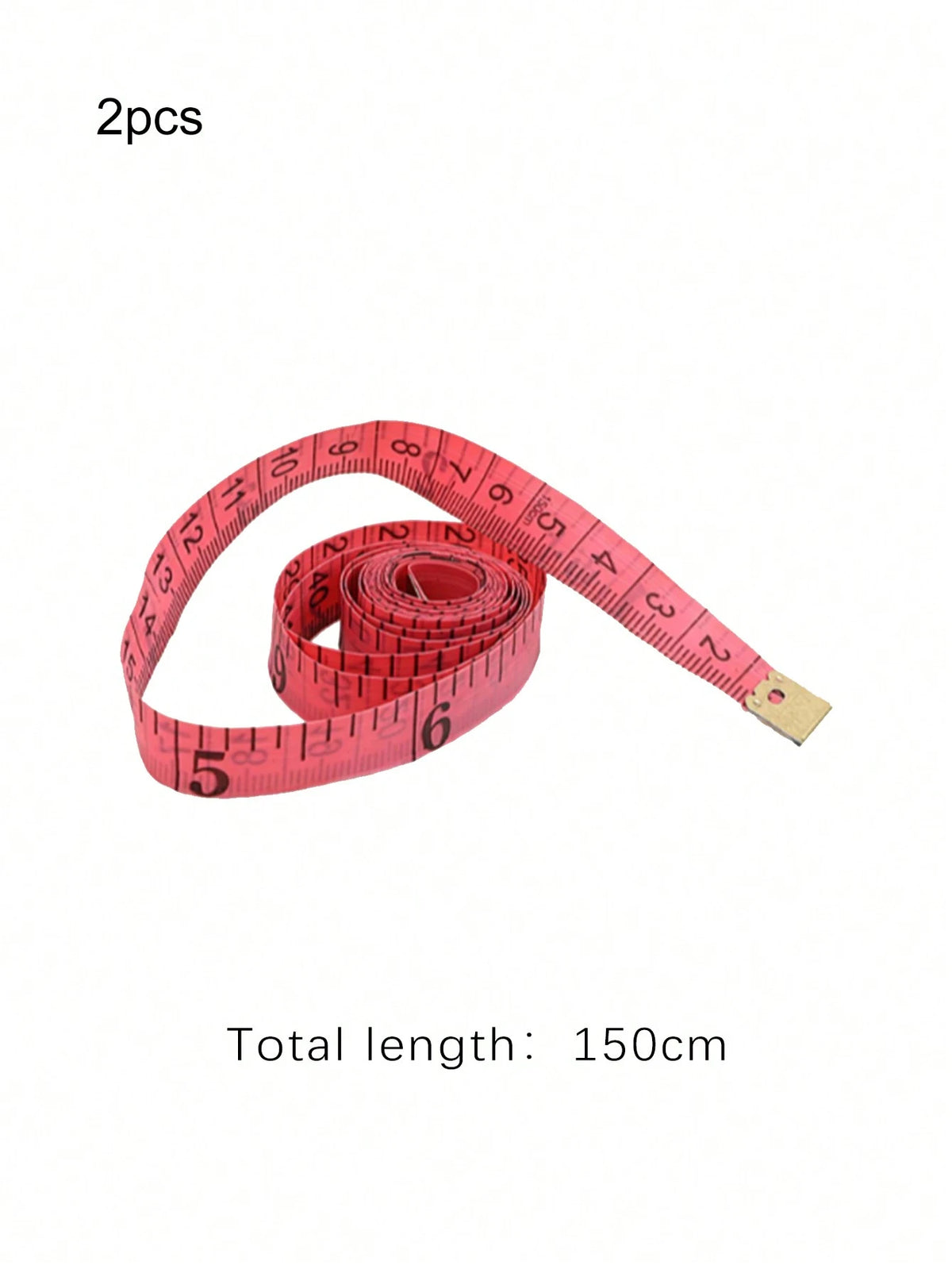 2pcs 1.5M Mini Plastic Measuring Tape,Daily Random Color Metal Buckle Band Tape For Sewing Tailor Cloth Body Measurement