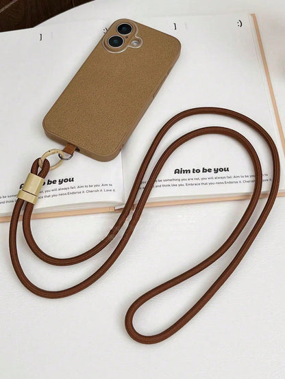 2pcs/1PC Adjustable Woven Nylon Phone Lanyard Crossbody Strap, Suitable For Outdoor Travel, Hiking, Unisex, Short Phone Holder, Smartphone Wrist Strap, Smartphone Protective Case Lanyard, Keychain, Mo