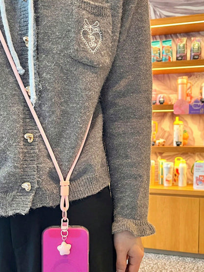 2pcs/1PC Adjustable Woven Nylon Phone Lanyard Crossbody Strap, Suitable For Outdoor Travel, Hiking, Unisex, Short Phone Holder, Smartphone Wrist Strap, Smartphone Protective Case Lanyard, Keychain, Mo