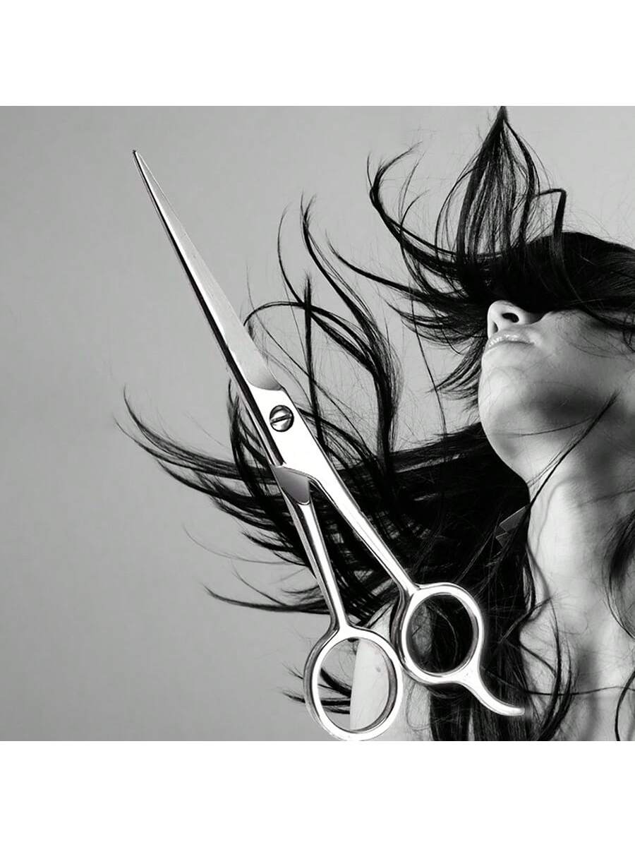 2pcs/1pc Professional Hair Cutting Scissors- Stainless Steel Professional Hair Cutting Scissors- Total Lengths 7/6.5/6/5.5 Inches- Unisex Razor Blade Hair Cutting Scissors- High Quality Hair Cutti