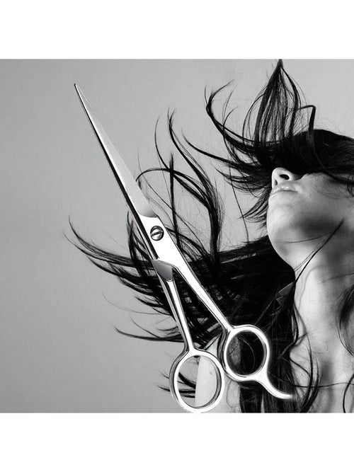 2pcs/1pc Professional Hair Cutting Scissors- Stainless Steel Professional Hair Cutting Scissors- Total Lengths 7/6.5/6/5.5 Inches- Unisex Razor Blade Hair Cutting Scissors- High Quality Hair Cutti