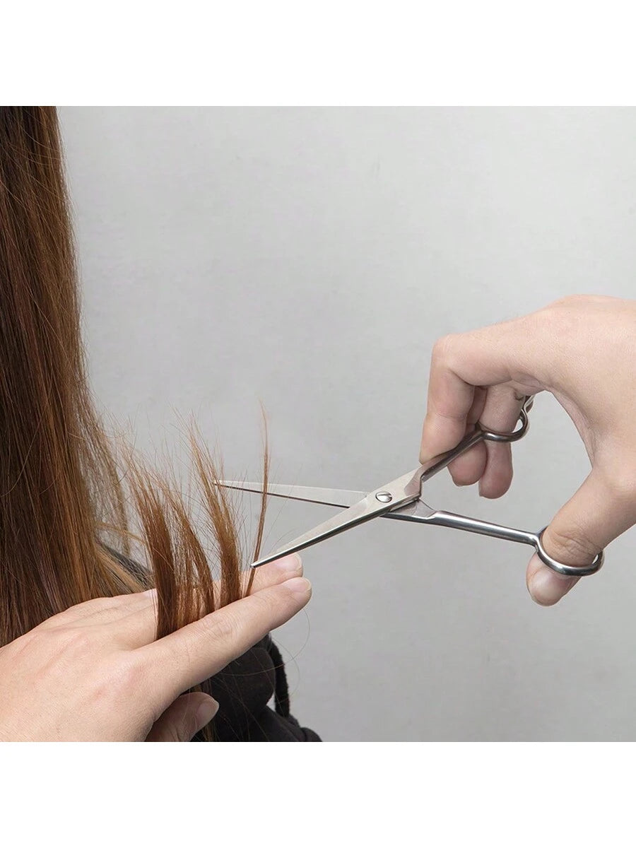 2pcs/1pc Professional Hair Cutting Scissors- Stainless Steel Professional Hair Cutting Scissors- Total Lengths 7/6.5/6/5.5 Inches- Unisex Razor Blade Hair Cutting Scissors- High Quality Hair Cutti