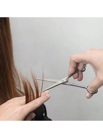 2pcs/1pc Professional Hair Cutting Scissors- Stainless Steel Professional Hair Cutting Scissors- Total Lengths 7/6.5/6/5.5 Inches- Unisex Razor Blade Hair Cutting Scissors- High Quality Hair Cutti