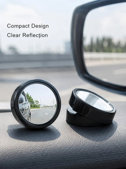 2PCS 360° Car Blind Spot Mirrors, Wide Angle Convex Rearview Mirror Accessories For Reverse & Parking Assistance