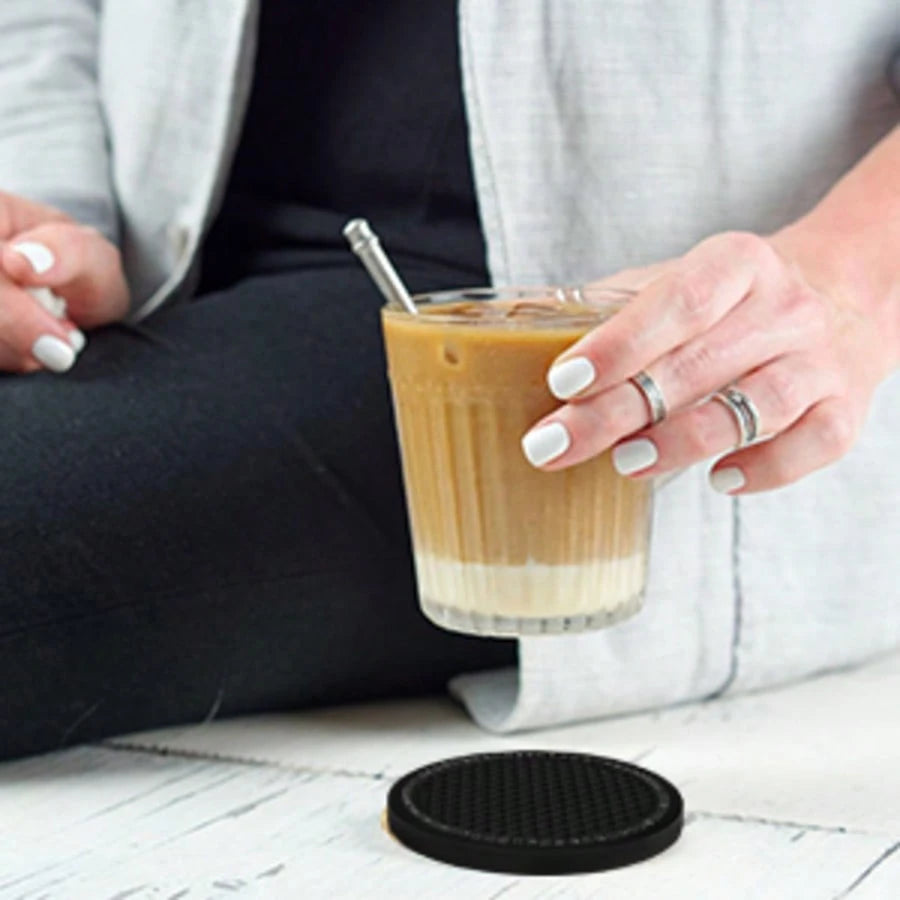 2PCS/4pcs Car Cup Coaster, Bling Cup Holder Insert Coasters,Universal Auto Non-Slip Cup Holder Embedded In Ornaments Silicone Coaster, Car Interior Accessories Mat,8cm/3.1 Inch Soft Crystal Rhinestone