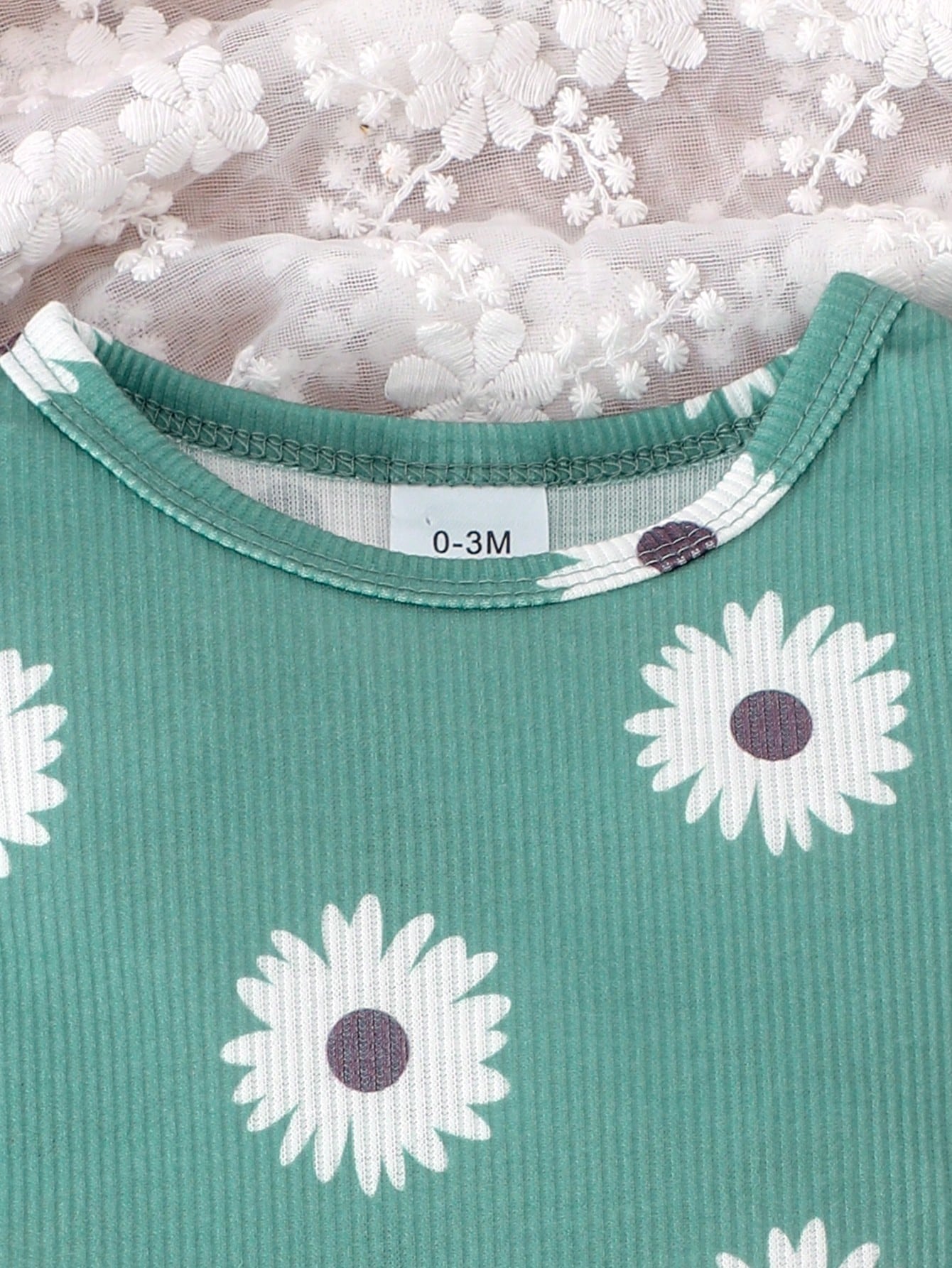 2pcs Baby Girl Cute Print Thin Romper And Shorts With Headband Set, Summer