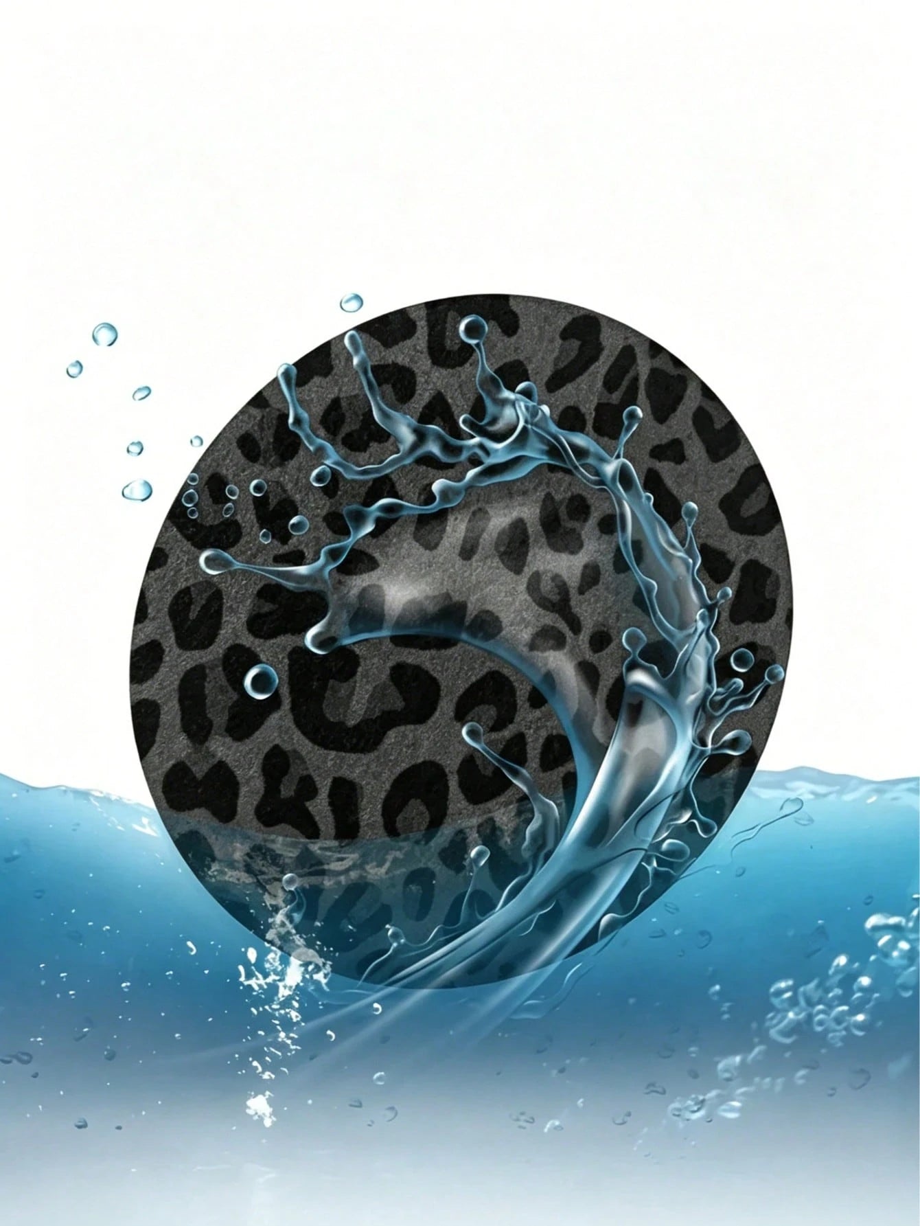 2pcs Black Leopard Print Car Cup Coasters- Non-Slip Design, 7cm Diameter. Made Of Natural Rubber Material, Washable. Each Weighs Only 10g, Perfect Accent For Your Car Interior. Not Only Suitable For