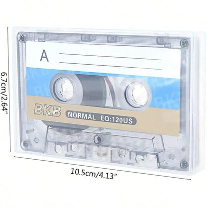 2Pcs Blank Cassette Tape, 60 Mins Magnetic Audio Tape For Speech & Music Recording, Compatible With Standard Cassette Recording Player