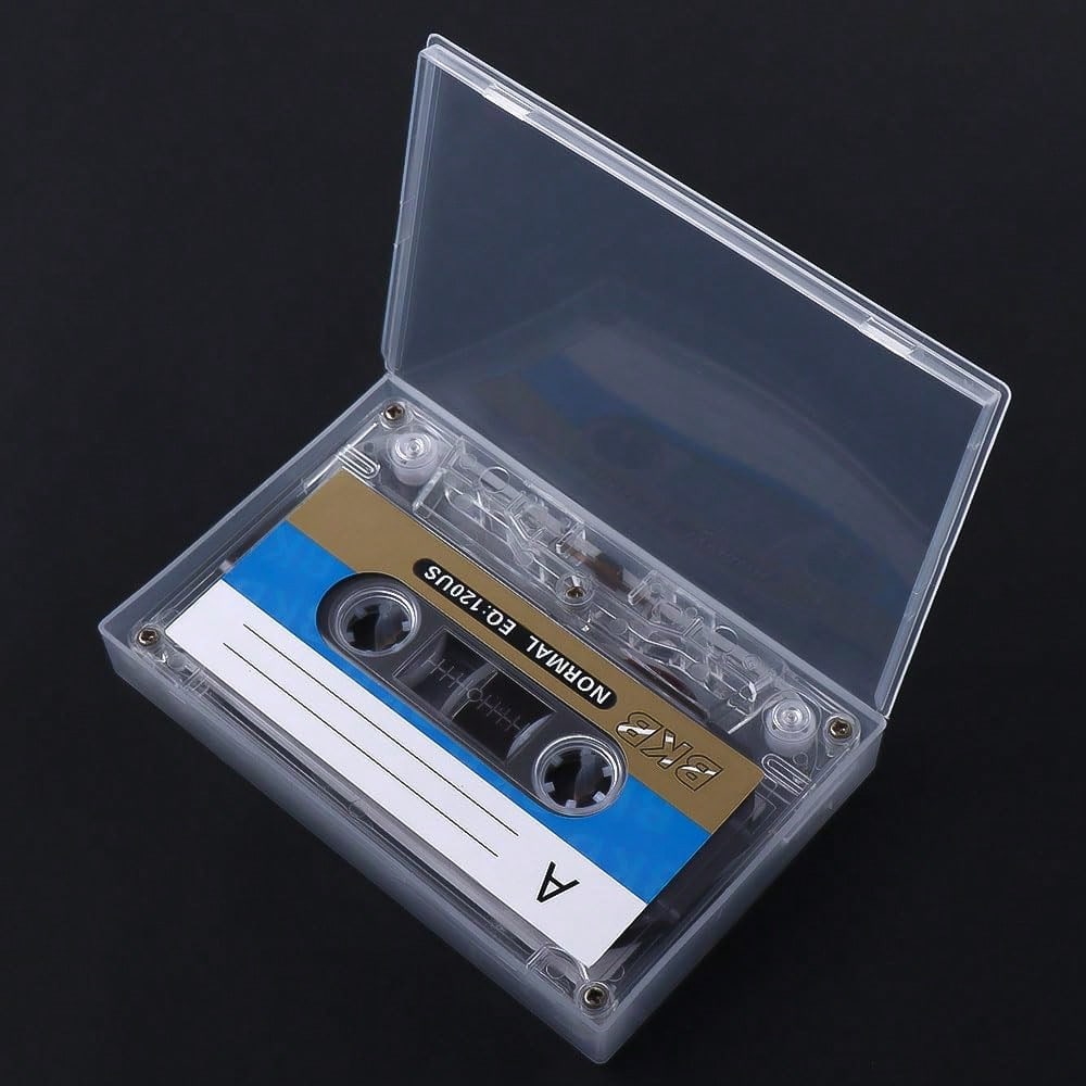 2Pcs Blank Cassette Tape, 60 Mins Magnetic Audio Tape For Speech & Music Recording, Compatible With Standard Cassette Recording Player