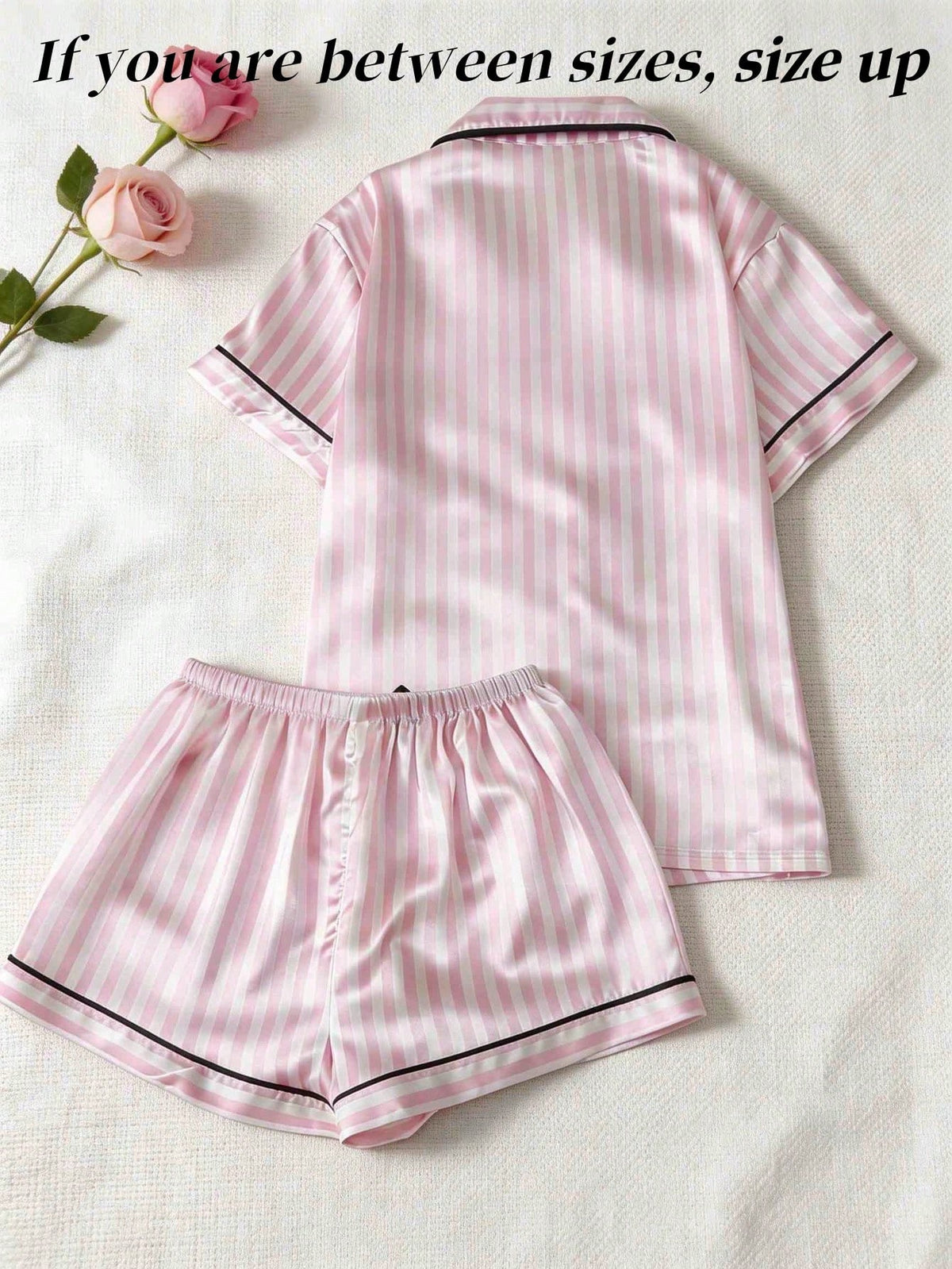 2pcs Customized Name Rhinestone Pajama Set, Pink Women's Summer Short Pajamas, Personalized Casual Loungewear, Beautiful Commemorative Gift, Comfortable Fitted Sleepwear, Perfect Gift