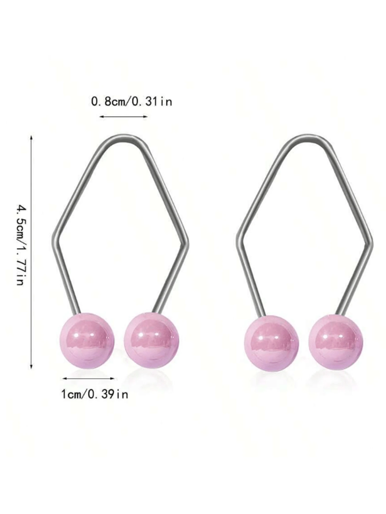 2pcs Facial Contouring Tools For Women Double Chin Reducer Smile Trainer Facial Piercing Jewelry,Beauty,Skin Care Products,Spa,Self Care,Skin Care Tools,Face Care,Esthetician Supplies,Massage,Face Mas