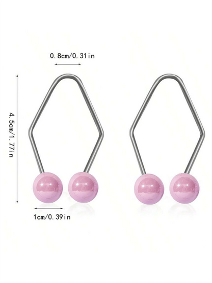 2pcs Facial Contouring Tools For Women Double Chin Reducer Smile Trainer Facial Piercing Jewelry,Beauty,Skin Care Products,Spa,Self Care,Skin Care Tools,Face Care,Esthetician Supplies,Massage,Face Mas