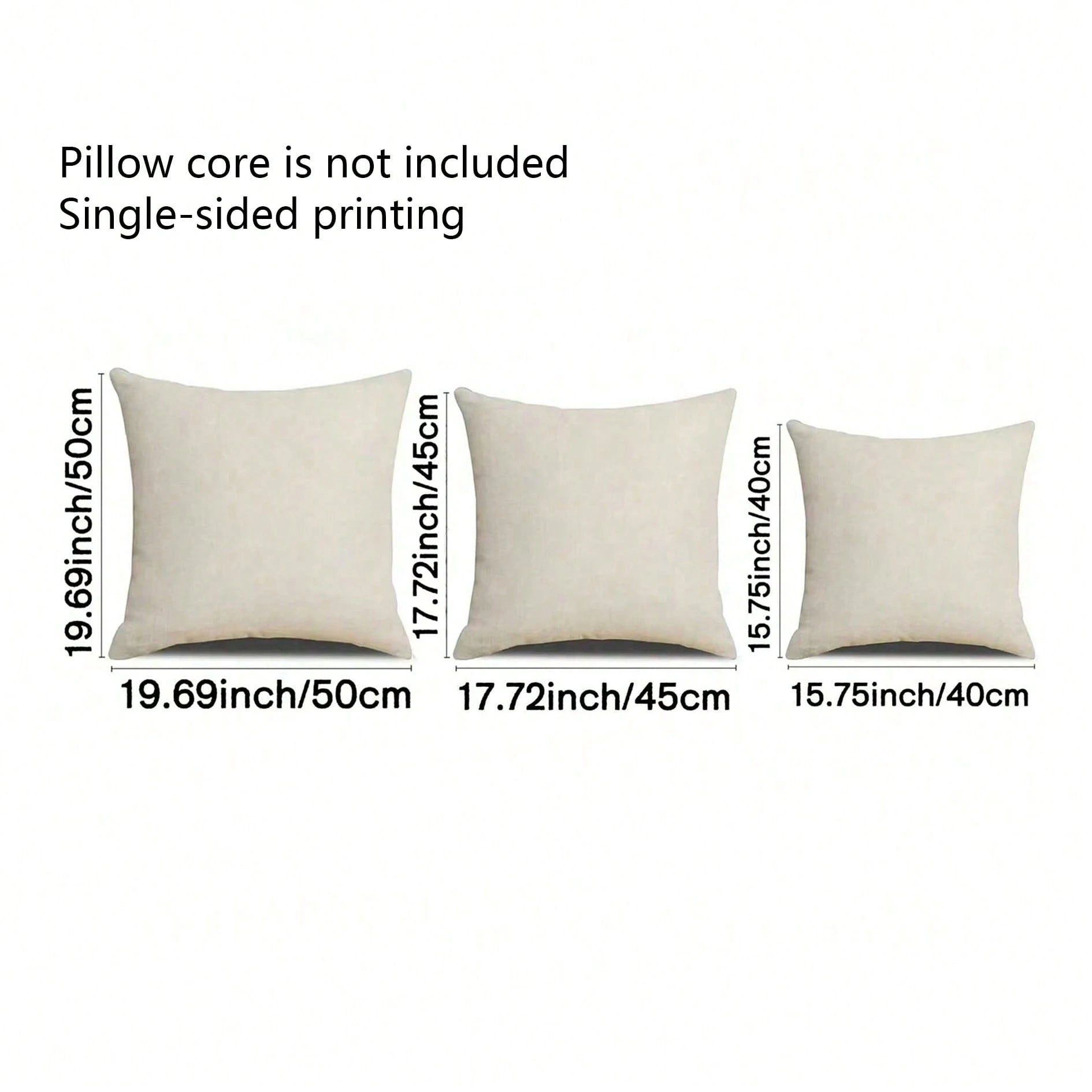 2pcs Floral Patterned Pillow Covers, Blue, Gray, Grayish Brown, Cream, Indoor Decor, Outdoor Farmhouse Style, For Sofa, Bed, Cushions, Single-Sided, Inserts Not Included