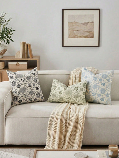 2pcs Hydrangea Flower Throw Pillow Covers, Elegant Floral Style Pillow Covers, Vintage Floral Pillow Covers, Suitable For Same Size Pillow Inserts, Easy To Replace And Wash Pillow Covers, Great Gift C