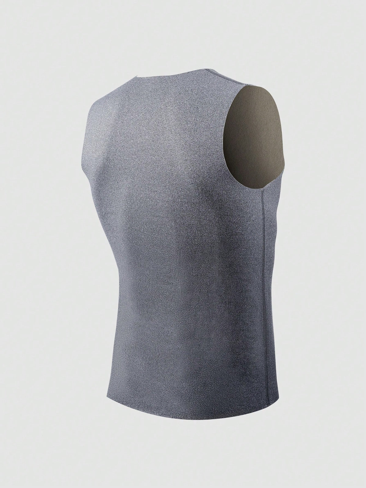 2pcs Men Double-Sided Fleecy Seamless Unisex Vest, Contoured Fit Undershirt With Brushed Lining, Fall/ Winter