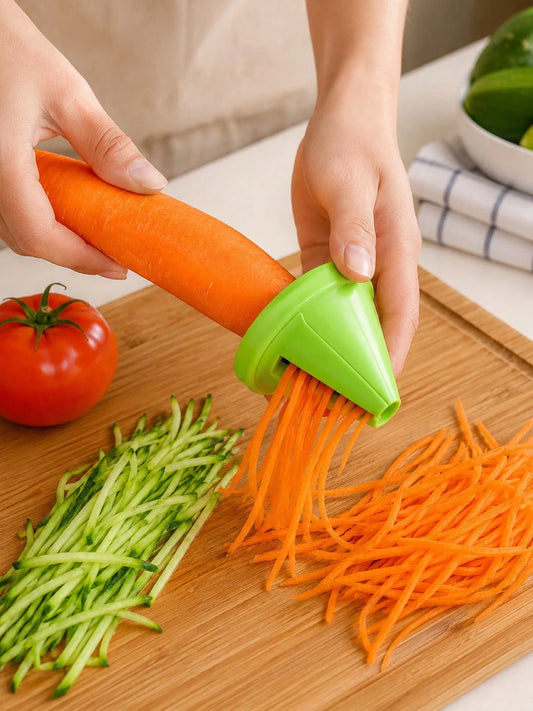 2pcs Multifunctional Spiral Vegetable Peeler/Slicer- Suitable For Potatoes, Carrots, Radishes And Other Kitchen Accessories, Home Kitchen Accessories, Kitchen Decor, Kitchen Accessories, Kitchen Supp