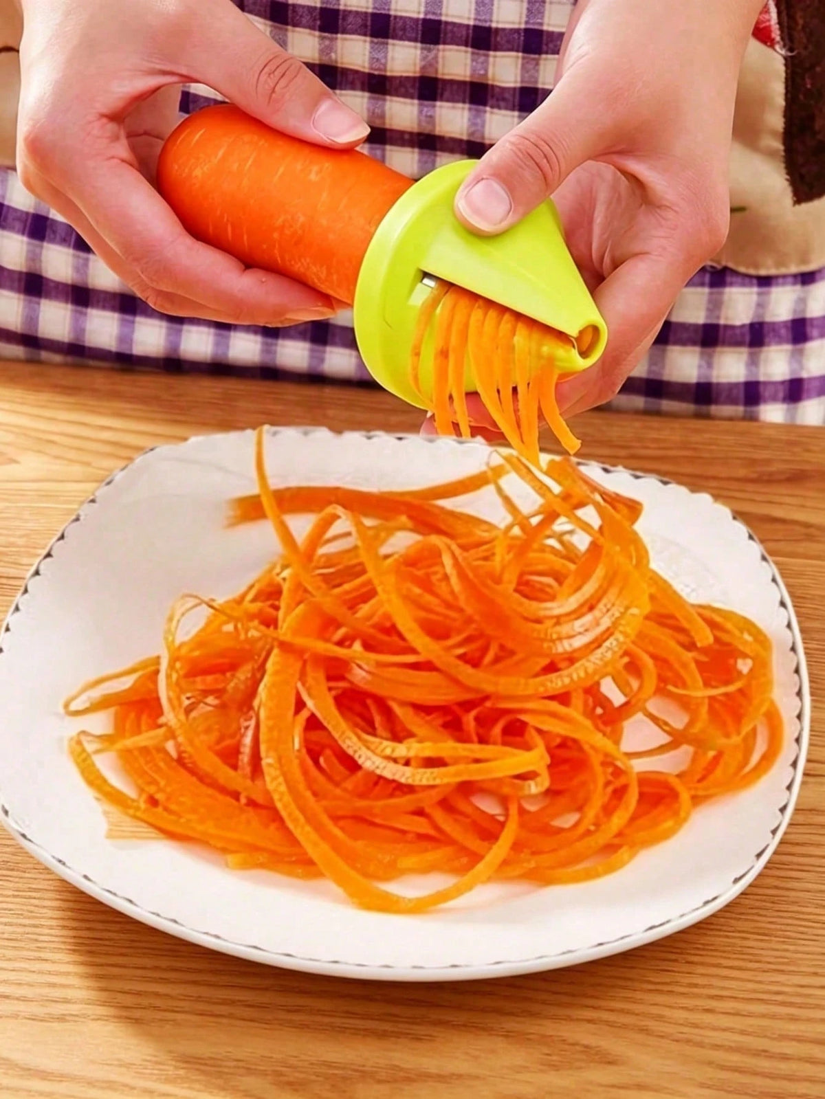 2pcs Multifunctional Spiral Vegetable Peeler/Slicer- Suitable For Potatoes, Carrots, Radishes And Other Kitchen Accessories, Home Kitchen Accessories, Kitchen Decor, Kitchen Accessories, Kitchen Supp