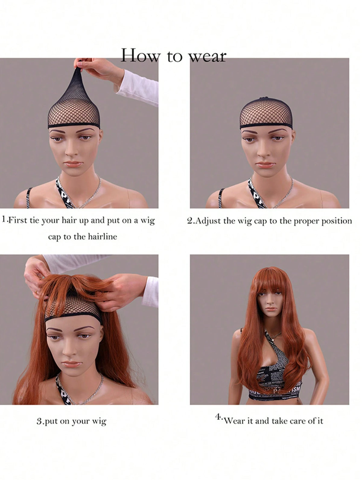 2pcs Open-End Wig Caps, Mesh Wig Caps, Woven Wig Nets For Women