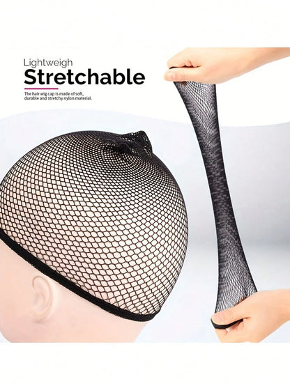 2pcs Open-End Wig Caps, Mesh Wig Caps, Woven Wig Nets For Women