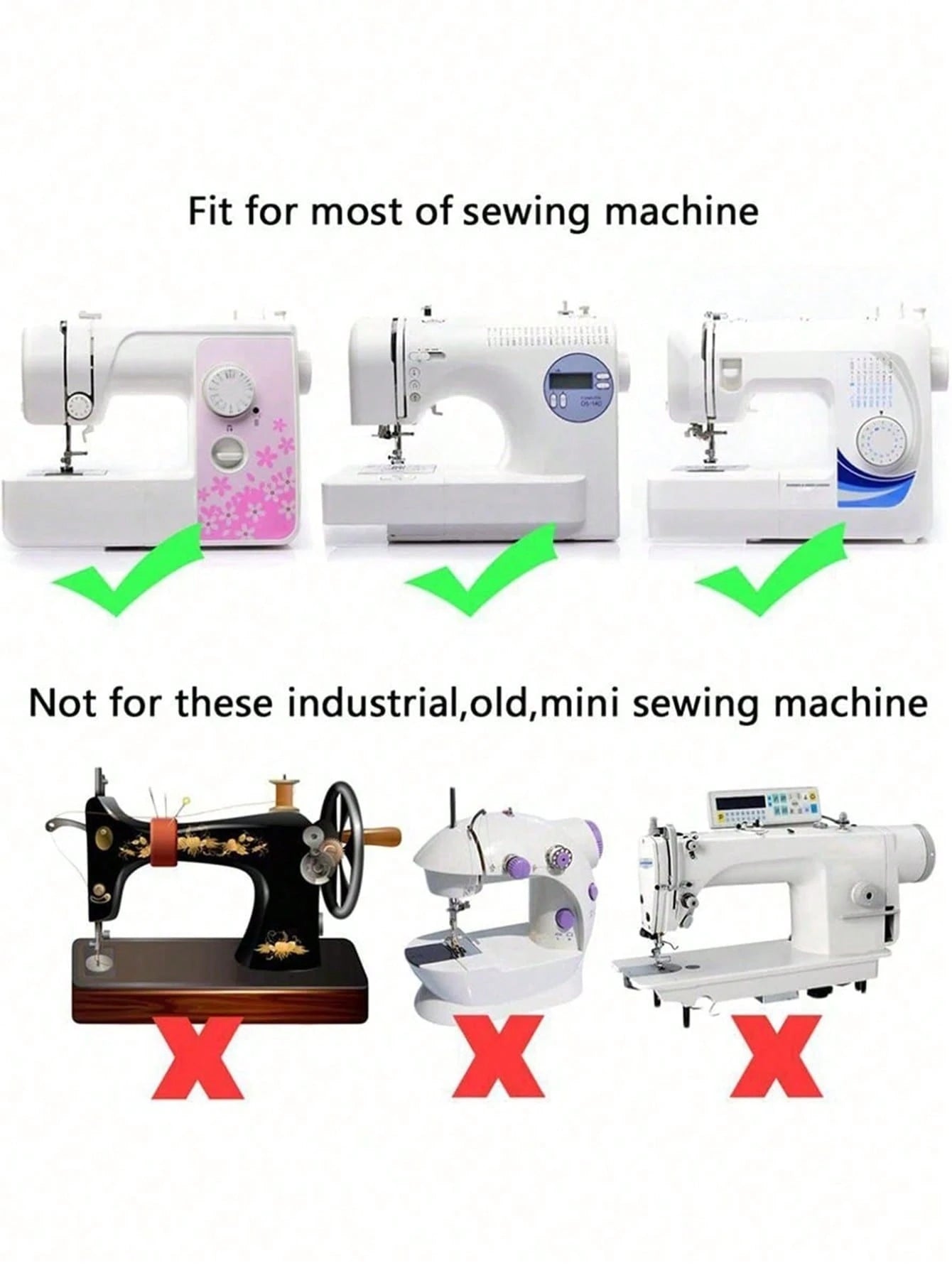 2PCS Overlock Sewing Machine Overlock Presser Foot Tool Perfect For Low Shank Singer And Brother Machines, Clothing Sewing And Fabric, Sewing Machine Accessories, Father's Day Gift, Mother's Day Gift