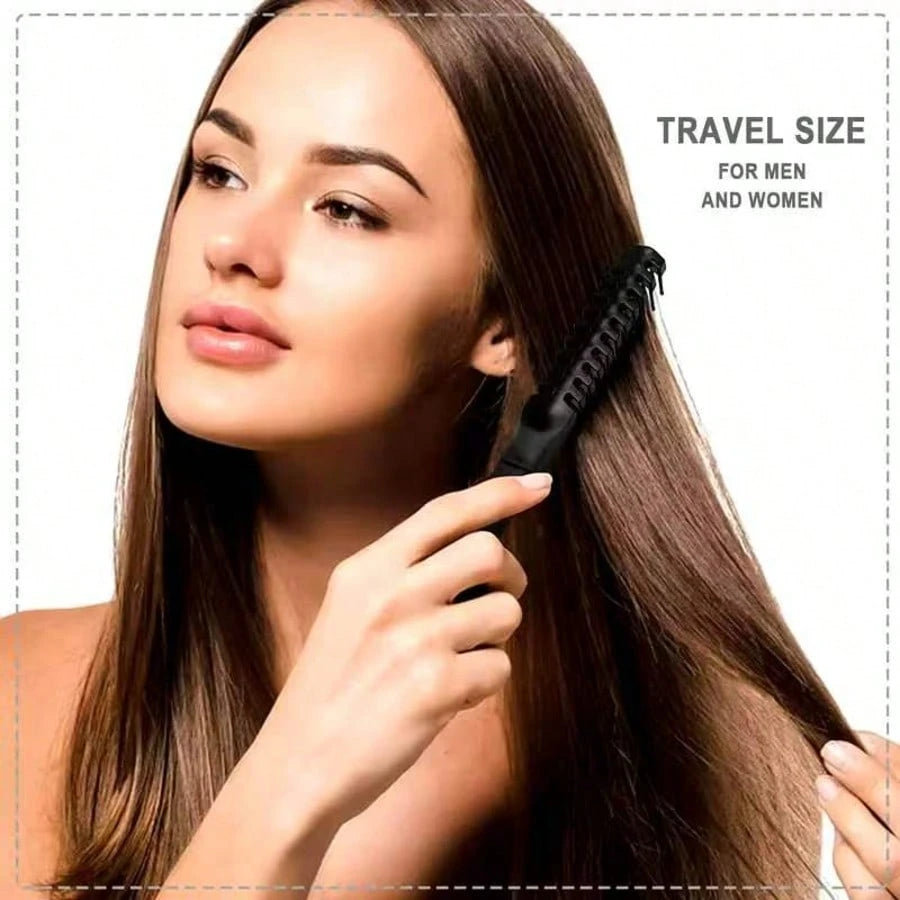2pcs Portable Travel Folding Comb, Anti-Static Fine Tooth Double-Headed Pocket Comb, Suitable For Men And Women Hair Styling Tool