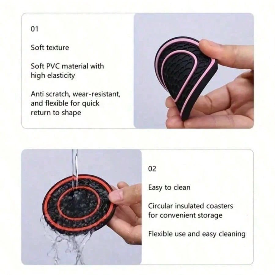 2pcs Premium Rubber Car Cup Holders, Anti-Slip Anti-Dust Easy To Clean, Universal Car Cup Holder Accessories