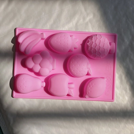 2pcs Reusable Silicone Mold Set, Includes 8 Different Fruit & Sea Animal Designs, Easy To Clean & Release, Multipurpose Mold For Plaster, Soap, Candle, Jewelry DIY, Home Decor, Valentine's Day & New Y