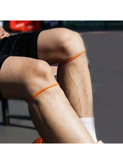 2pcs Sports Silicone Small Patella Strap Knee Support Band, Basketball Football Joint Protection Equipment Circle, Shock-Absorbing Elastic Fixation