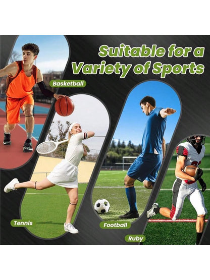 2pcs Sports Silicone Small Patella Strap Knee Support Band, Basketball Football Joint Protection Equipment Circle, Shock-Absorbing Elastic Fixation