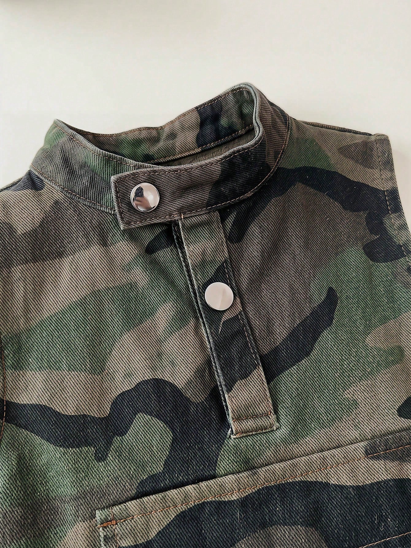 2pcs Toddler Boys' Camouflage Denim Sleeveless Cardigan Top And Loose Shorts Set Festival Outfits For Party Wedding Graduation Prom Birthday Casual Vacation